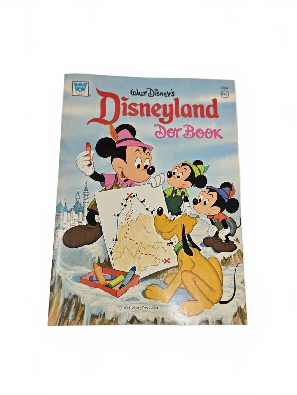 1975 Walt Disney's Disneyland Dot Book NOS